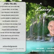 waterfall funeral template for microsoft word