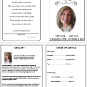 funeral program template for word