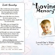 baby obituary template