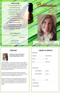 example of funeral program