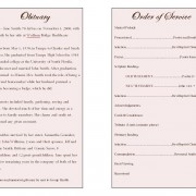 Lily Obituary Template