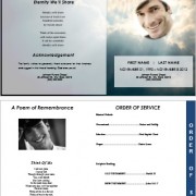 4 page funeral template sky