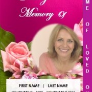 2 Page Graduated Floral Funeral Template