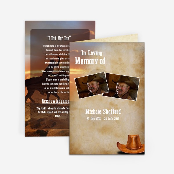 memorial card templates