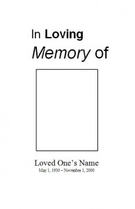 free funeral program template microsoft word